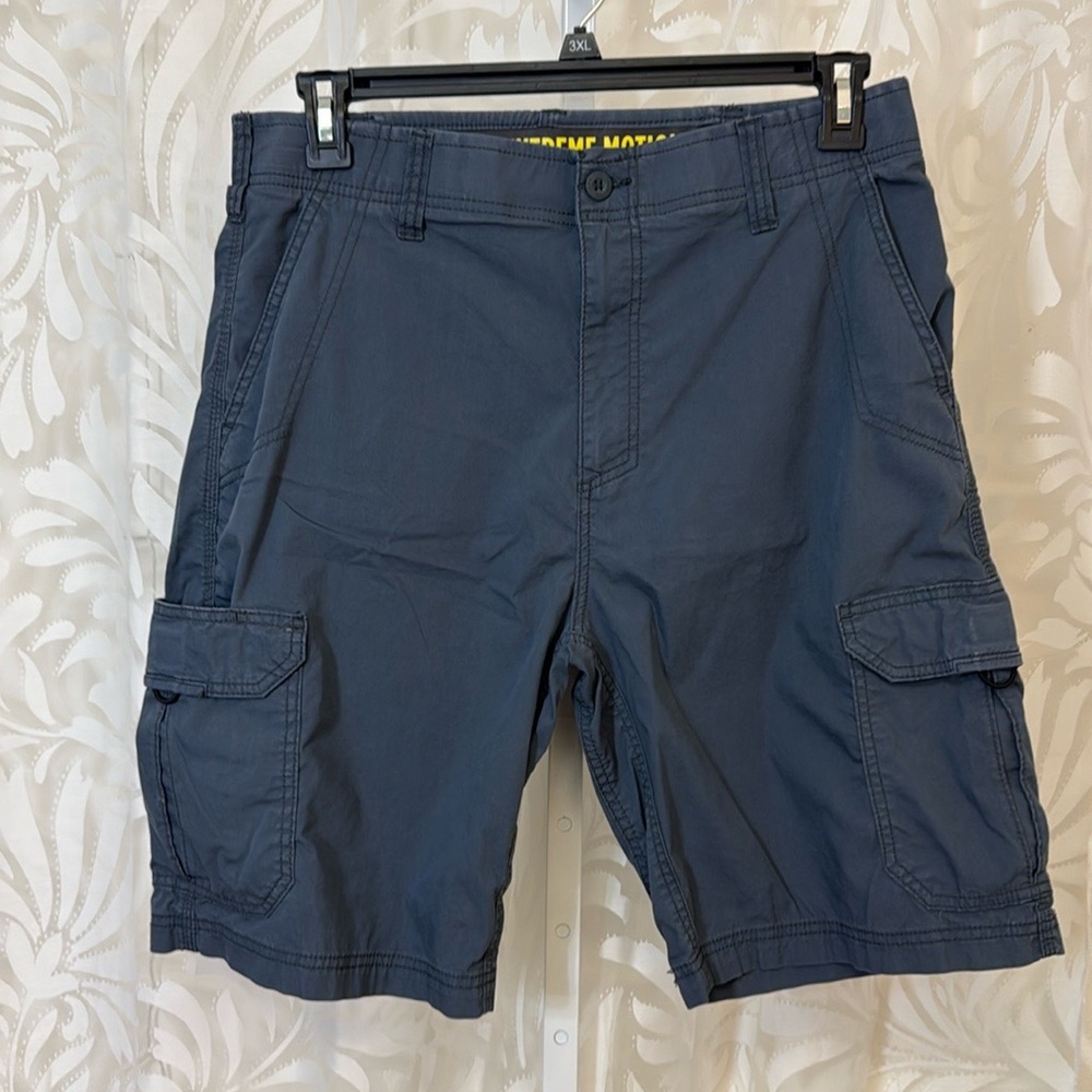 Mens LEE Performance Series Cargo Shorts Blue Gray